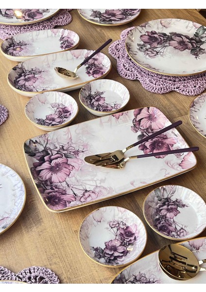 Kahvaltı Takımı Purple Rose 32 Parça 6 Kişilik fırsatları