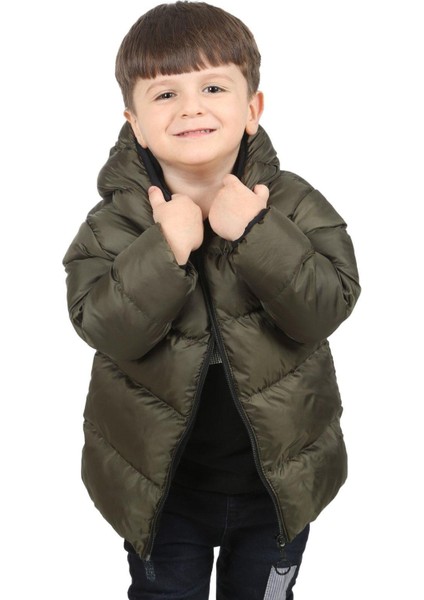 Erkek Çocuk Polarlı Kapüşonlu Su Geçirmez Rüzgara Dayanıklı Şişme Kışlık Mont & Kaban fiyatları