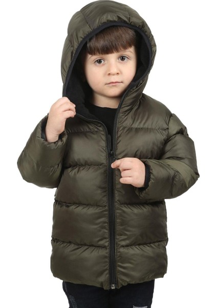 Erkek Çocuk Polarlı Kapüşonlu Su Geçirmez Rüzgara Dayanıklı Şişme Kışlık Mont & Kaban fırsatları