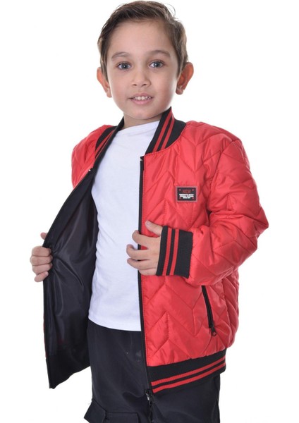 Erkek Çocuk Kolej Yaka Astarlı Su ve Rüzgar Geçirmez Fermuarlı Cep Mont Ceket modelleri