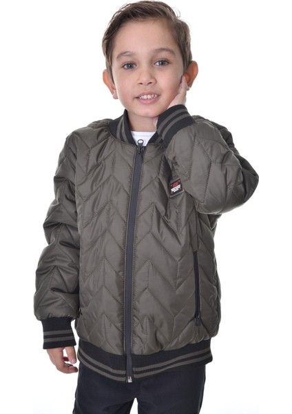 Erkek Çocuk Kolej Yaka Astarlı Su ve Rüzgar Geçirmez Fermuarlı Cep Mont Ceket fırsatları