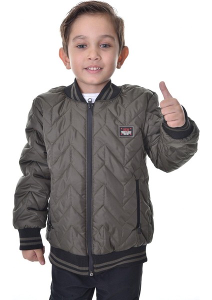 Erkek Çocuk Kolej Yaka Astarlı Su ve Rüzgar Geçirmez Fermuarlı Cep Mont Ceket indirimleri