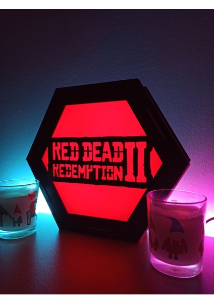 Kırmızı Renkli Masaüstü Dekoratif Lamba, Şık ve Modern Tasarım ile Ofisinize Şıklık Katın fiyatları