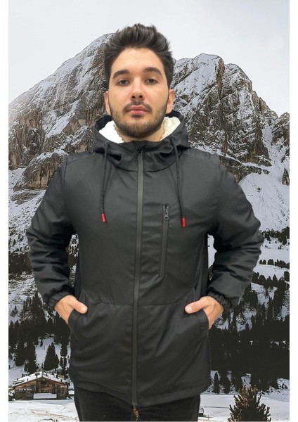 Erkek Kürklü Su ve Rüzgar Geçirmez Kapüşonlu Kışlık Mont & Kaban & Parka modelleri
