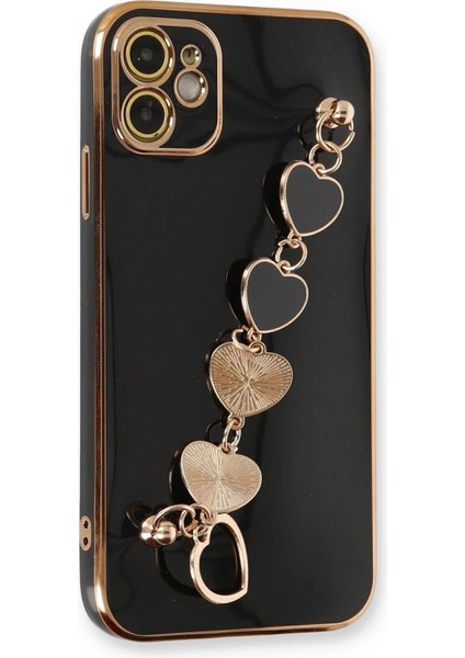 Newface iPhone 12 Kılıf Esila Silikon - Siyah