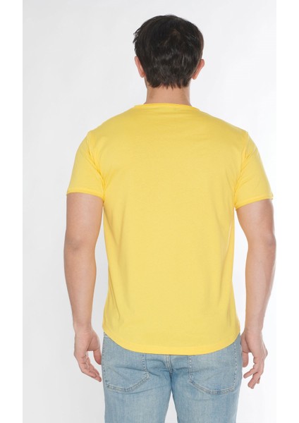 Erkek Geniş Yaka %100 Pamuk Salaş T-Shirt fırsatları
