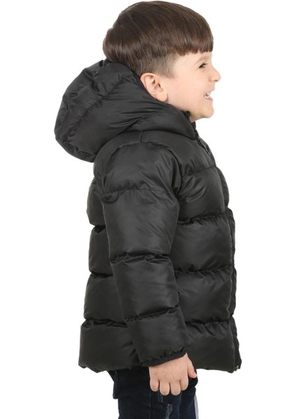 Erkek Çocuk Polarlı Kapüşonlu Su Geçirmez Rüzgara Dayanıklı Şişme Kışlık Mont & Kaban fırsatları