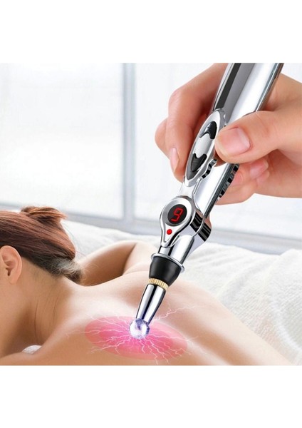 Iki Başlıklı Elektronik Akupunktur ve Meridyen Enerji Masaj Kalemi Seti fırsatları