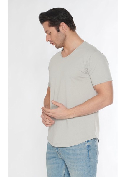 Erkek Geniş Yaka %100 Pamuk Salaş T-Shirt modelleri