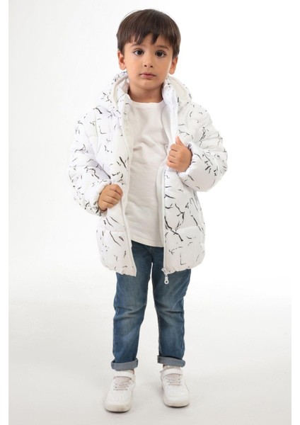 Spor Erkek Çocuk Çıkabilir Kapüşonlu Su ve Rüzgar Geçirmez Şişme Mont Parka fiyatları