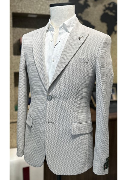 Dokulu Erkek Tek Ceket Taş fırsatları