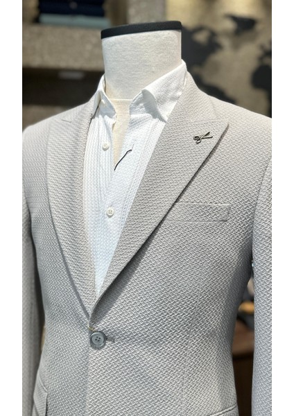 Dokulu Erkek Tek Ceket Taş indirimleri