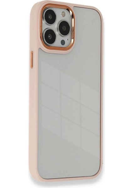 Newface iPhone 13 Pro Max Kılıf Dora Kapak - Pudra