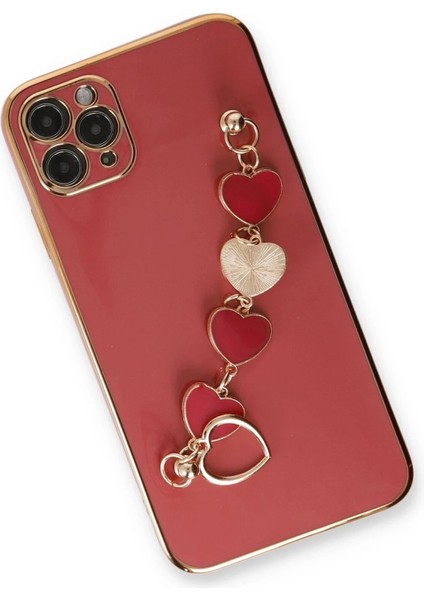 Newface iPhone 11 Pro Kılıf Esila Silikon - Kırmızı modelleri