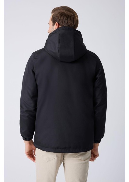 Spor Erkek Taba Kürklü Su ve Rüzgar Geçirmez Kapüşonlu Mont Parka fırsatları