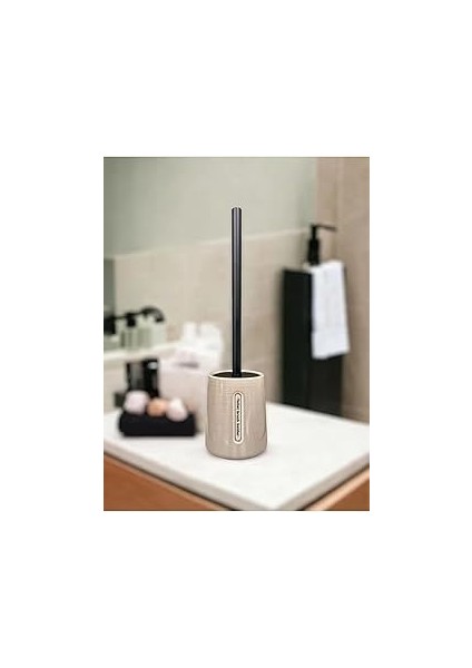 Primanova Taper Bej Tuvalet Fırçası D-21015