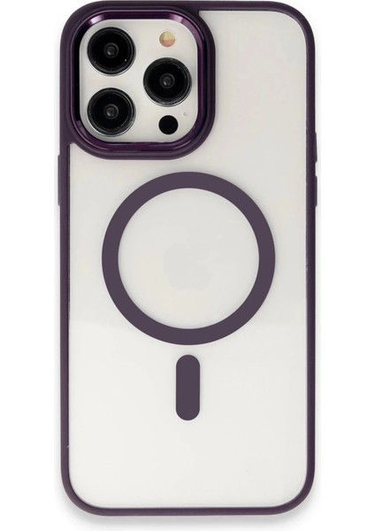 Newface iPhone 15 Pro Max Kılıf Room Magneticsafe Silikon - Derin Mor fiyatları