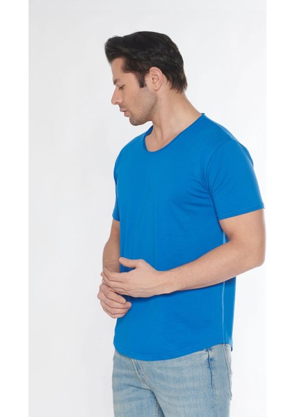 Erkek Geniş Yaka %100 Pamuk Salaş T-Shirt modelleri