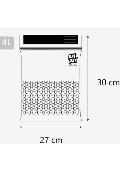 Zip Bag Çok Amaçlı Kilitli Poşet 27X30 cm 20 Adet modelleri
