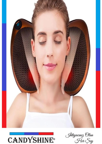 Çift Motorlu 8 Toplu Masaj Aleti, Isıtmalı, Ovmalı, Yoğurmalı, Boyun, Bel, Sırt, Ayak fiyatları