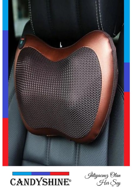 Çift Motorlu 8 Toplu Masaj Aleti, Isıtmalı, Ovmalı, Yoğurmalı, Boyun, Bel, Sırt, Ayak