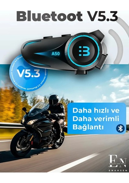 A50 Motosiklet Kask Kulaklık Bluetooth Intercom Rgb Işıklı Motorsiklet Yeni Nesil Kulaklık modelleri