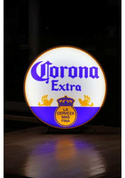 Çok Renkli, Corona Extra Temalı Şık Gece Lambası