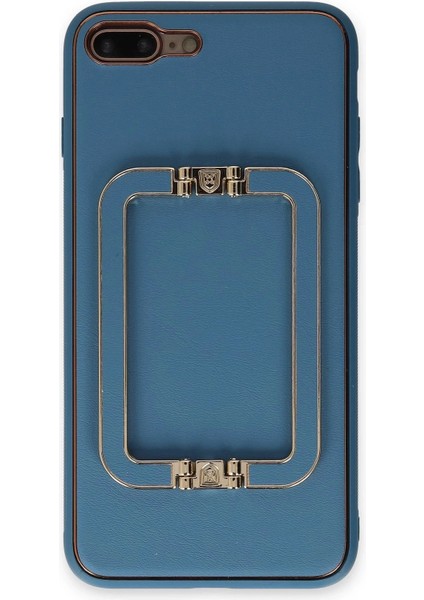 Newface iPhone 7 Plus Kılıf Coco Elit Kapak - Mavi