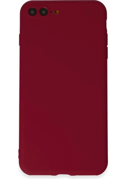 Newface iPhone 7 Plus Kılıf First Silikon - Bordo