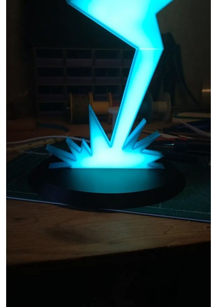 Renkli Yıldırım Desenli Gece Lambası, Şık ve Sıcak Atmosfer Yaratır fiyatları