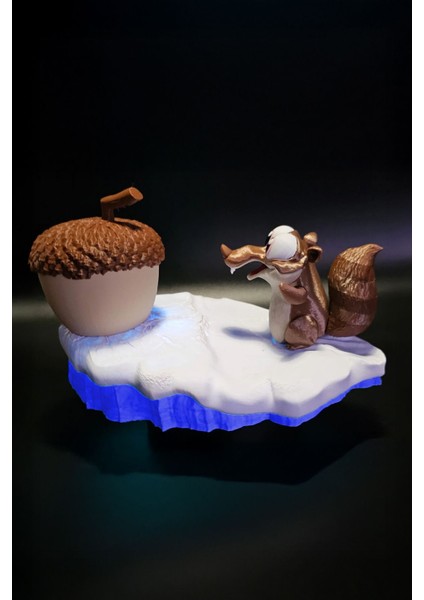 Renkli Buz Devri Temalı Dekoratif Gece Lambası, Şık ve Eğlenceli Tasarım fiyatları