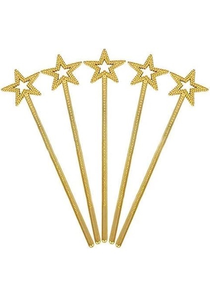 Altın Renk Yıldız Peri Asası Peri Değneği 34 cm 1 Adet