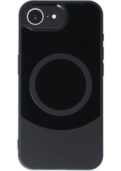 iPhone 16E Kılıf Maya Karbon Kapak - Siyah - KA5384-6762