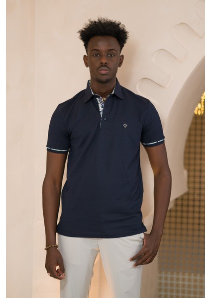 Regular Fit Yaka Garnili Pamuklu Polo Yaka T-Shirt modelleri