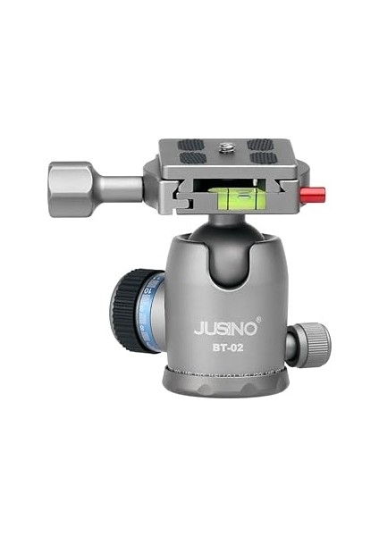 Jusino Bt-02 Profesyonel Tripod Kafası Alüminyum Silver