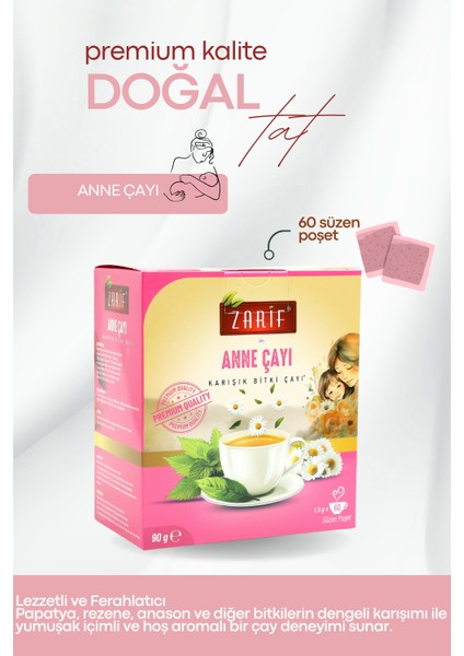 Anne Çayı Karışık Bitki Çayı (60’lı Süzen Poşet)