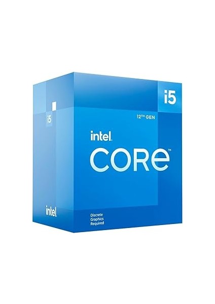 Intel-Core I5 12400F 18MB 6çekirdekli VGA Yok 1700P 65W Kutulu+Fanlı