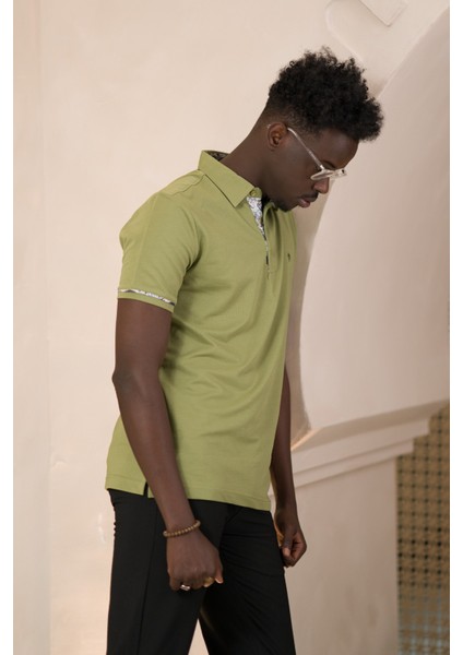Regular Fit Yaka Garnili Pamuklu Polo Yaka T-Shirt modelleri