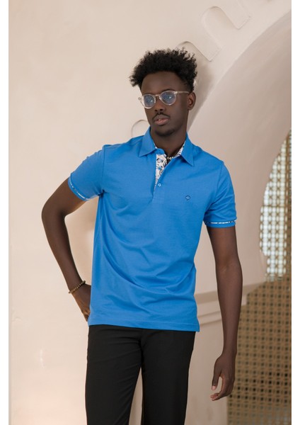 Regular Fit Yaka Garnili Pamuklu Polo Yaka T-Shirt modelleri
