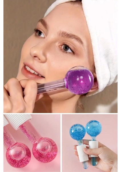 Yüz ve Göz Soğuk Masaj, Cilt Bakımı, Leke Önleyici Terapi Topu