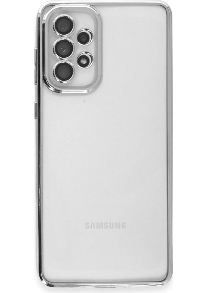 Samsung Galaxy A53 5g Kılıf Lensli Silikon - Gümüş - KA1382-5276 fiyatları