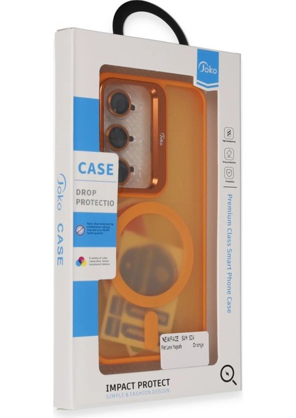 Samsung Galaxy S24 Plus Flet Lens Magsafe Kapak - Turuncu - KA3255-1706 modelleri