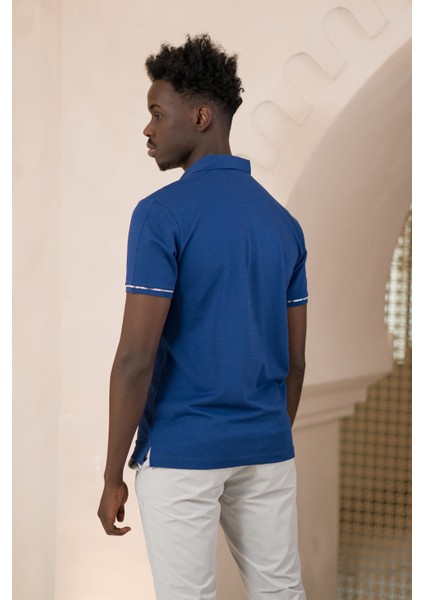 Regular Fit Yaka Garnili Pamuklu Polo Yaka T-Shirt fırsatları