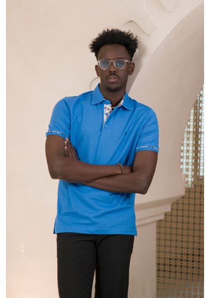 Regular Fit Yaka Garnili Pamuklu Polo Yaka T-Shirt fiyatları