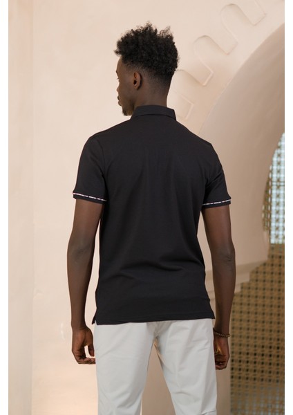 Regular Fit Yaka Garnili Pamuklu Polo Yaka T-Shirt modelleri