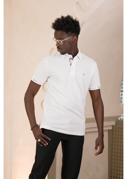 Regular Fit Yaka Garnili Pamuklu Polo Yaka T-Shirt fiyatları