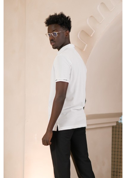Regular Fit Yaka Garnili Pamuklu Polo Yaka T-Shirt fırsatları