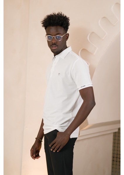 Regular Fit Yaka Garnili Pamuklu Polo Yaka T-Shirt indirimleri