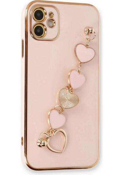 Newface iPhone 12 Kılıf Esila Silikon - Pudra