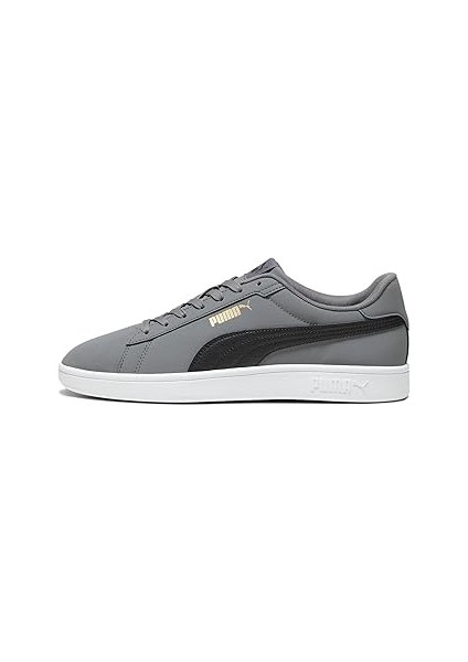 Unisex Yetişkin Smash 3.0 Buck Spor Ayakkabı, Cool Dark Gray-Puma Black-Puma Gold-Puma Wh